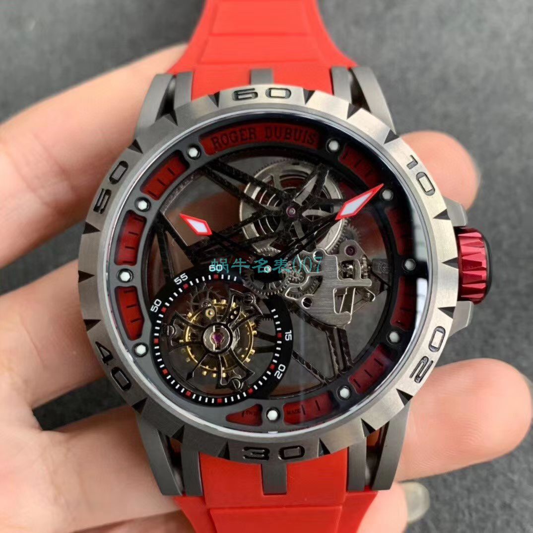 BBR Factory  top  Replica Copy  Tourbillon 罗杰杜彼EXCALIBUR（王者系列）系列RDDBEX0479蓝色 watchband   wrist watches  / LJ066