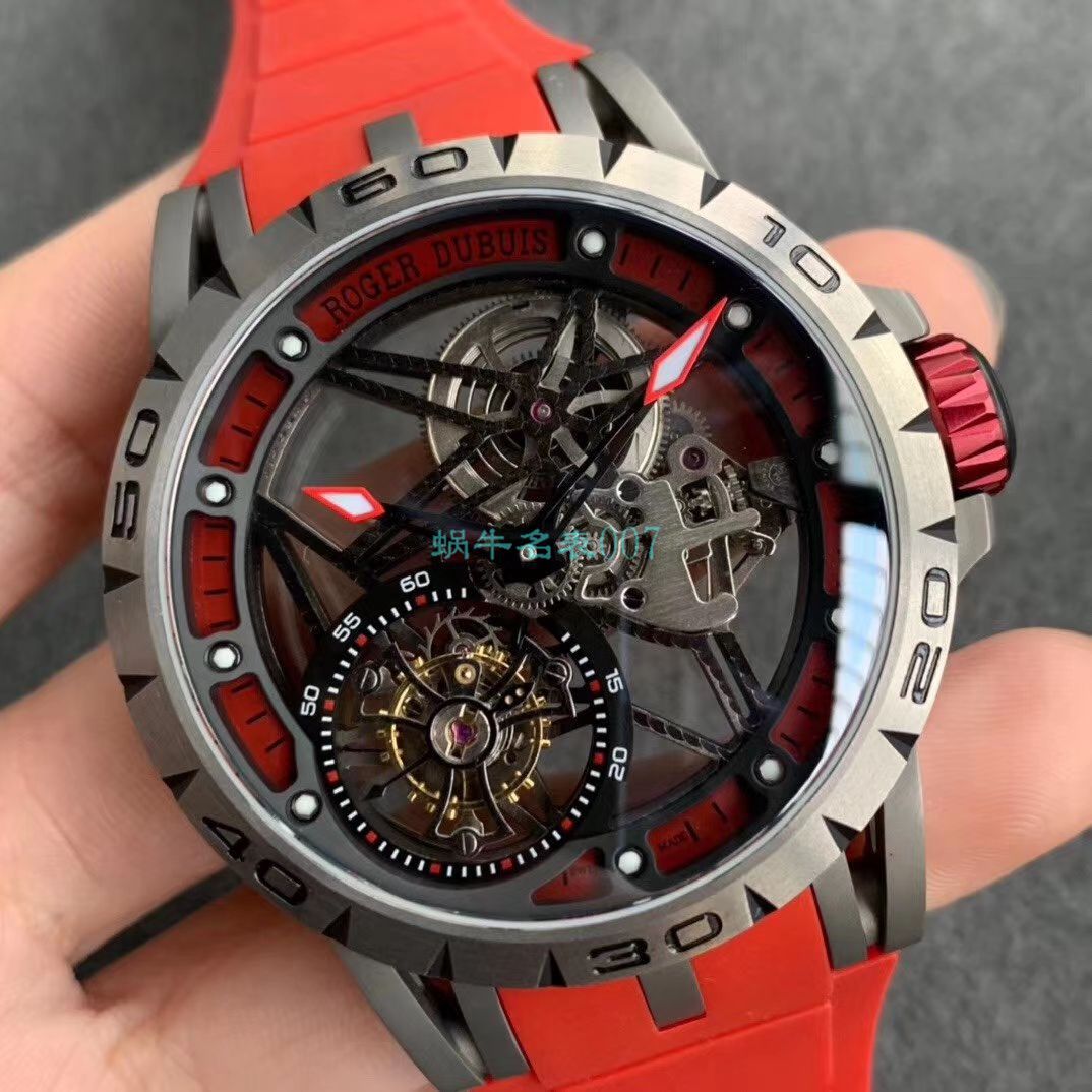 BBR Factory  top  Replica Copy  Tourbillon 罗杰杜彼EXCALIBUR（王者系列）系列RDDBEX0479蓝色 watchband   wrist watches  / LJ066