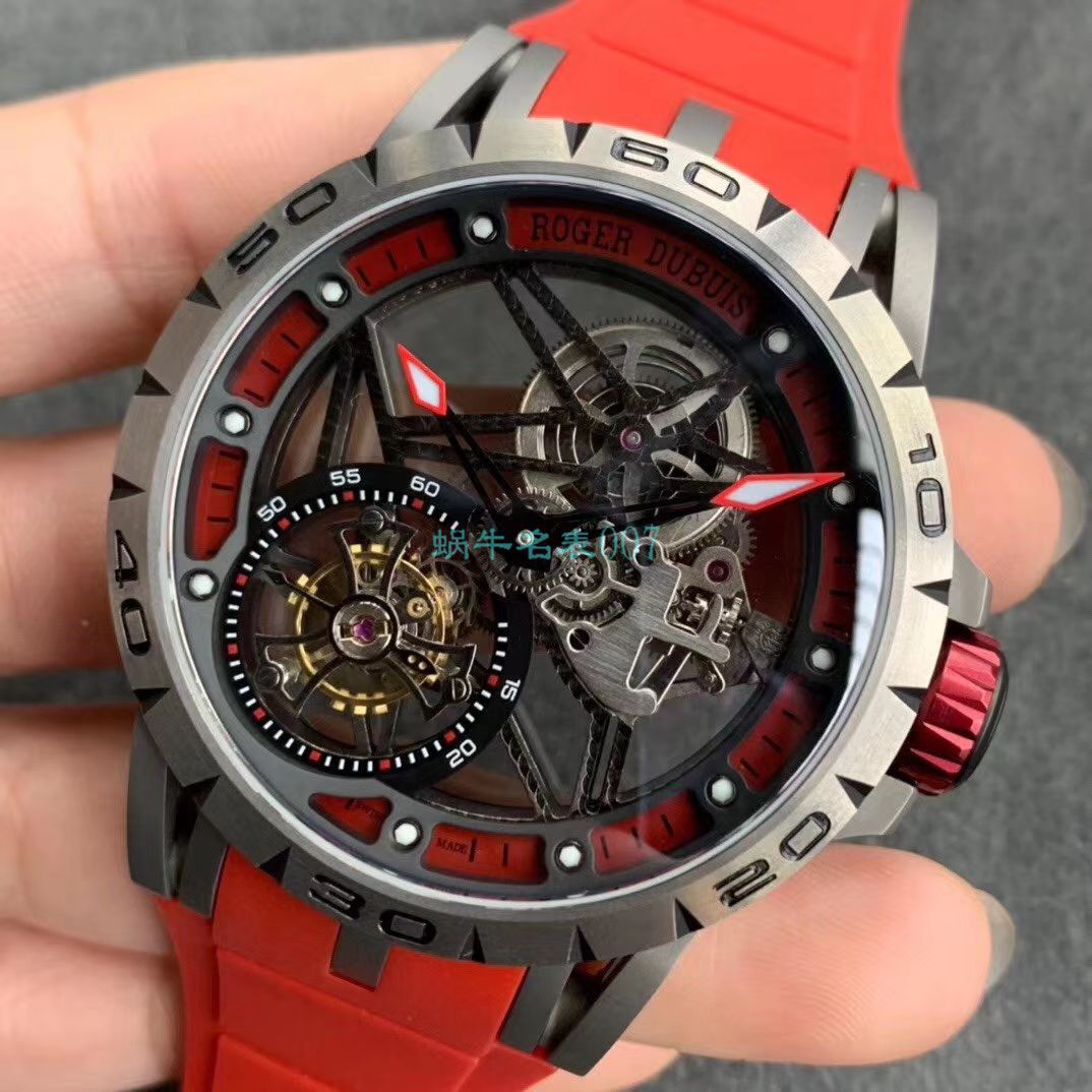 BBR Factory  top  Replica Copy  Tourbillon 罗杰杜彼EXCALIBUR（王者系列）系列RDDBEX0479蓝色 watchband   wrist watches  / LJ066