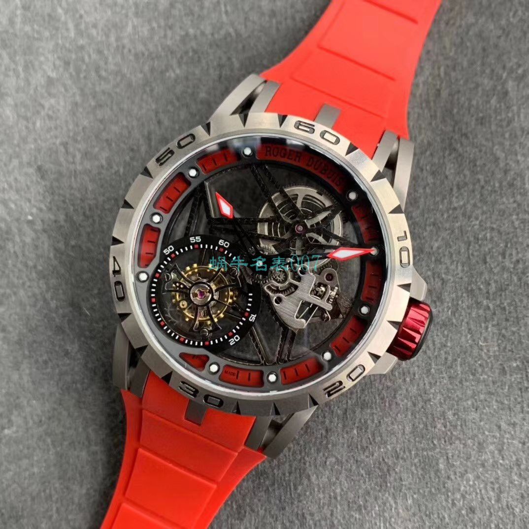 BBR Factory  top  Replica Copy  Tourbillon 罗杰杜彼EXCALIBUR（王者系列）系列RDDBEX0479蓝色 watchband   wrist watches  / LJ066