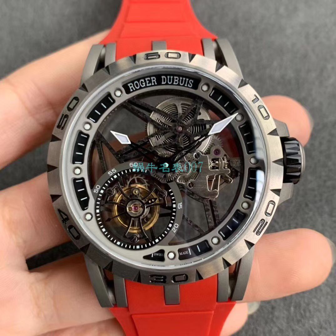 BBR Factory  top  Replica Copy  Tourbillon 罗杰杜彼EXCALIBUR（王者系列）系列RDDBEX0479蓝色 watchband   wrist watches  / LJ066