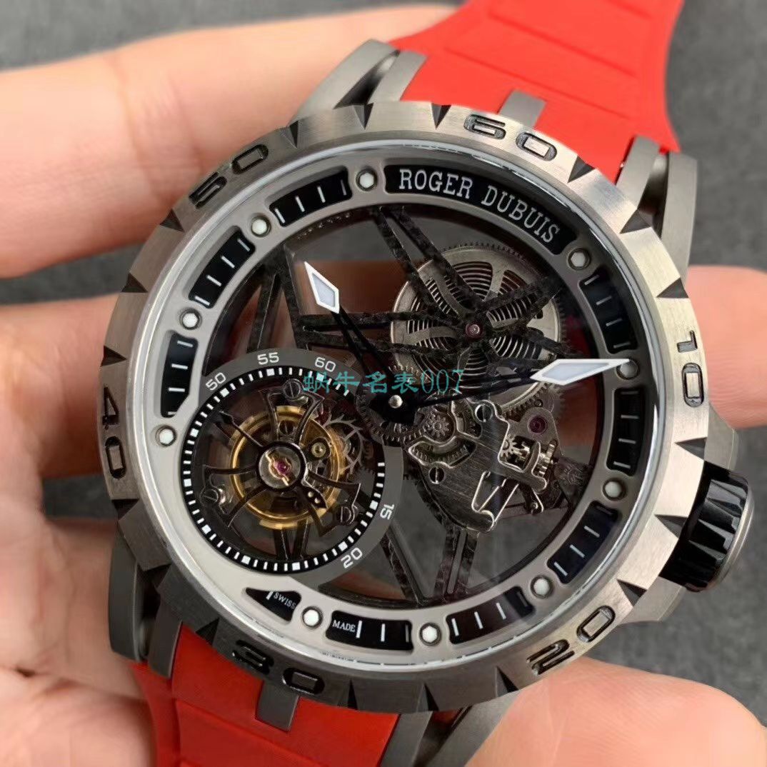 BBR Factory  top  Replica Copy  Tourbillon 罗杰杜彼EXCALIBUR（王者系列）系列RDDBEX0479蓝色 watchband   wrist watches  / LJ066