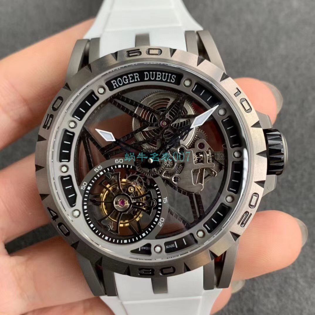 BBR Factory  top  Replica Copy  Tourbillon 罗杰杜彼EXCALIBUR（王者系列）系列RDDBEX0479蓝色 watchband   wrist watches  / LJ066