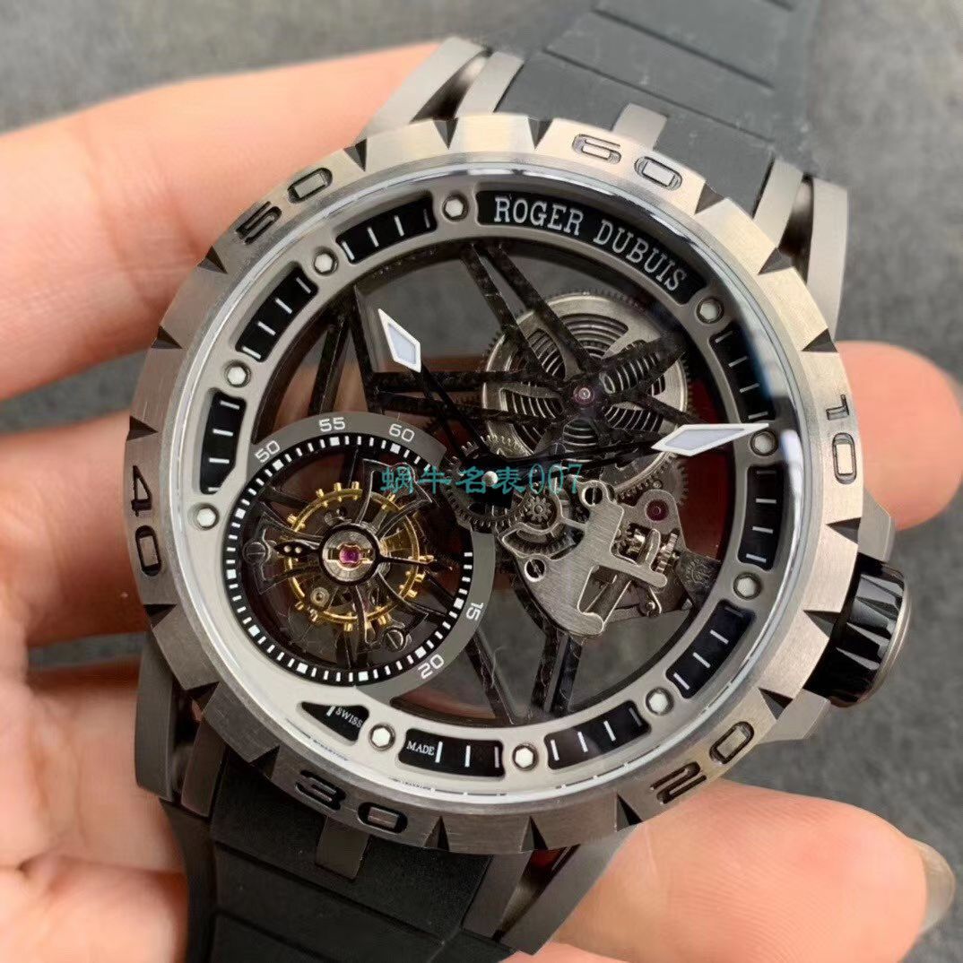 BBR Factory  top  Replica Copy  Tourbillon 罗杰杜彼EXCALIBUR（王者系列）系列RDDBEX0479蓝色 watchband   wrist watches  / LJ066