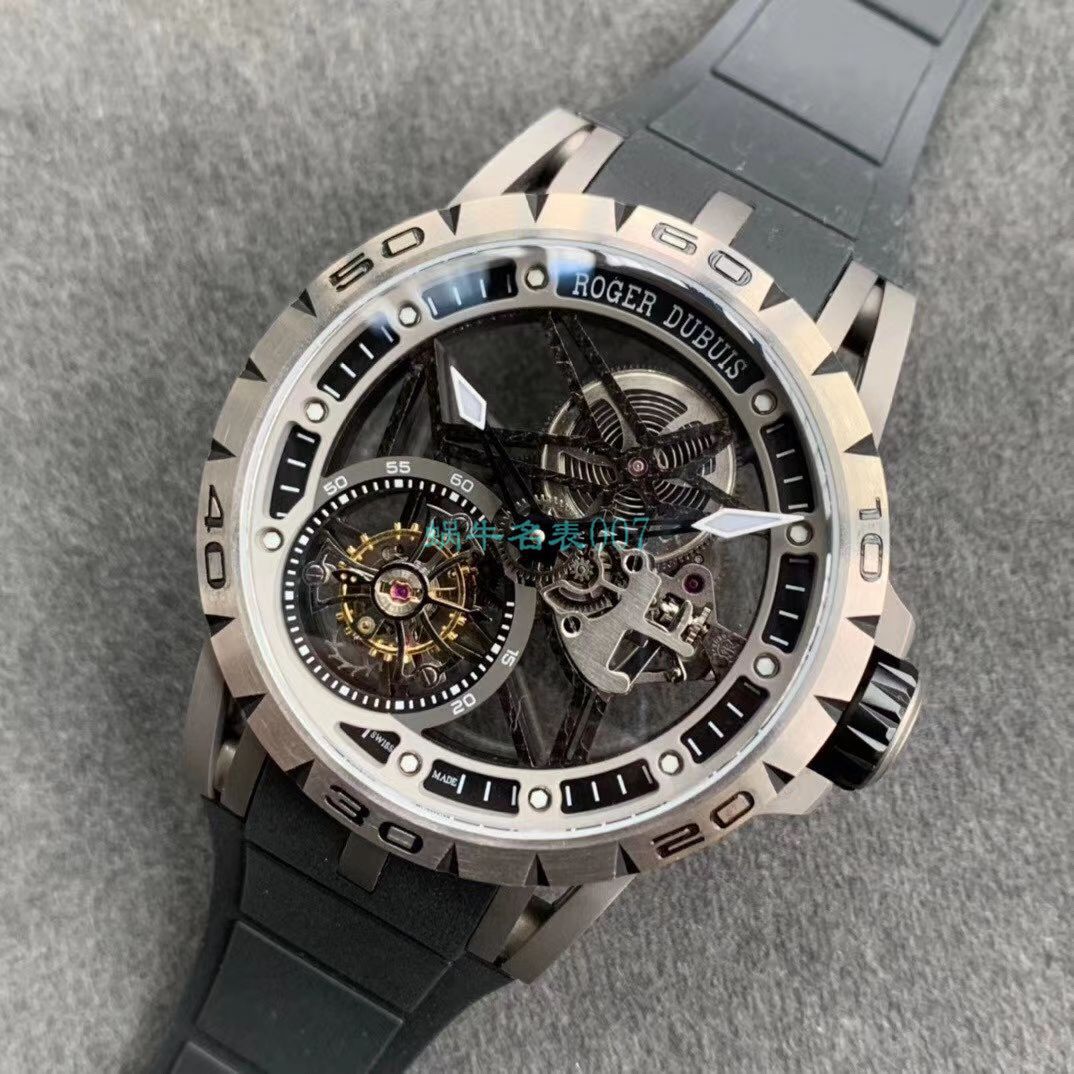 BBR Factory  top  Replica Copy  Tourbillon 罗杰杜彼EXCALIBUR（王者系列）系列RDDBEX0479蓝色 watchband   wrist watches  / LJ066