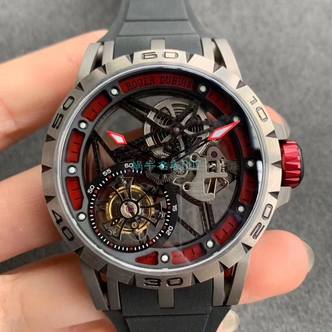 BBR Factory  top  Replica Copy  Tourbillon 罗杰杜彼EXCALIBUR（王者系列）系列RDDBEX0479蓝色 watchband   wrist watches  / LJ066