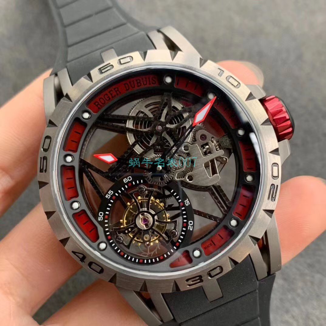 BBR Factory  top  Replica Copy  Tourbillon 罗杰杜彼EXCALIBUR（王者系列）系列RDDBEX0479蓝色 watchband   wrist watches  / LJ066
