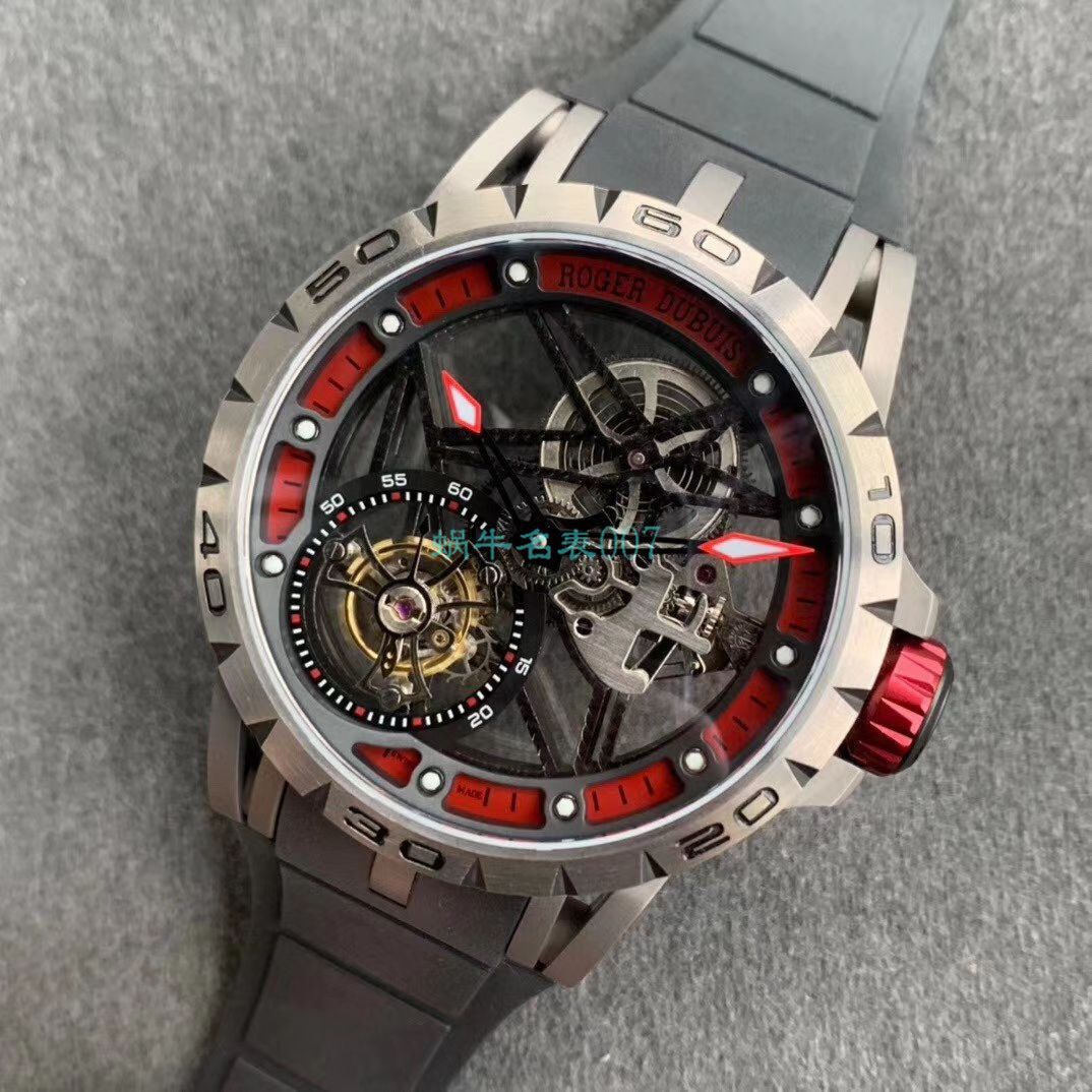 BBR Factory  top  Replica Copy  Tourbillon 罗杰杜彼EXCALIBUR（王者系列）系列RDDBEX0479蓝色 watchband   wrist watches  / LJ066