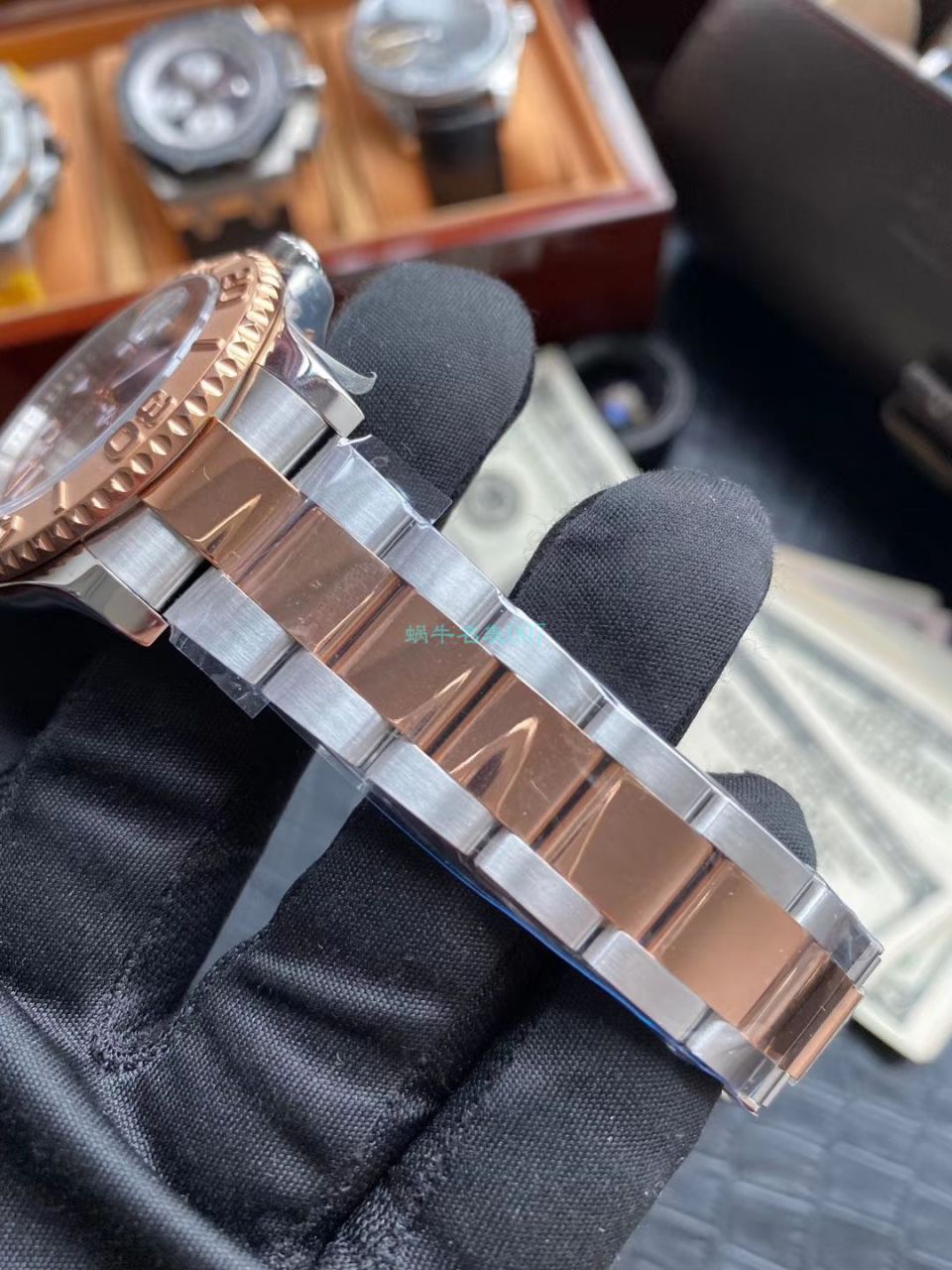 AR Factory  top  Replica Copy 玫瑰金 Rolex  Yacht-Master 系列m126621-0001 wrist watches  / R608