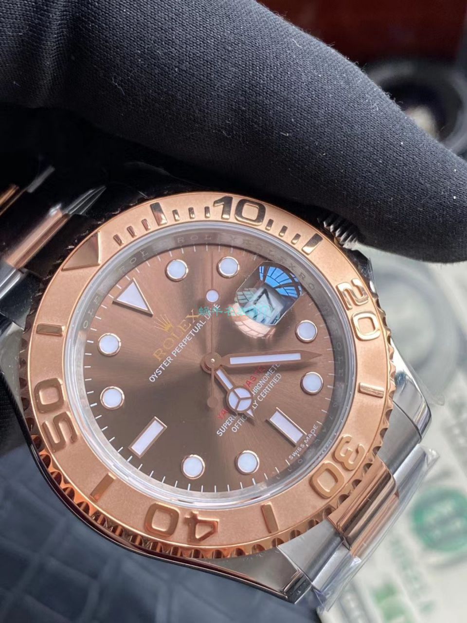 AR Factory  top  Replica Copy 玫瑰金 Rolex  Yacht-Master 系列m126621-0001 wrist watches  / R608