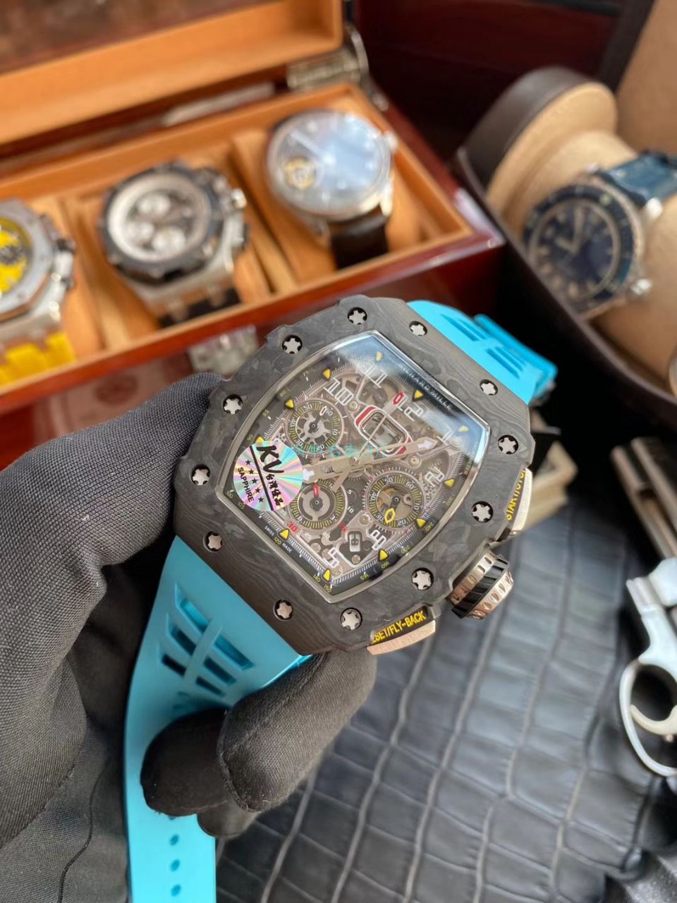 KV Factory V2全新升级版 top  Replica  RICHARD MILLE  Watches RM 011男士系列 / KV011V2A