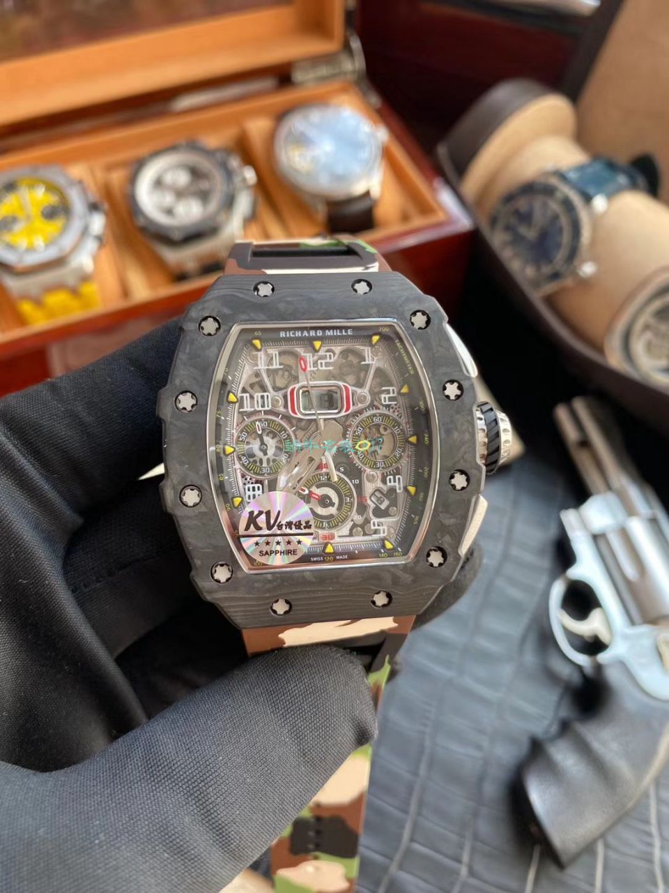 KV Factory  Perfect  Copy  Watches RICHARD MILLE RICHARD MILLE RM011最新V2升级 / KV011V2B
