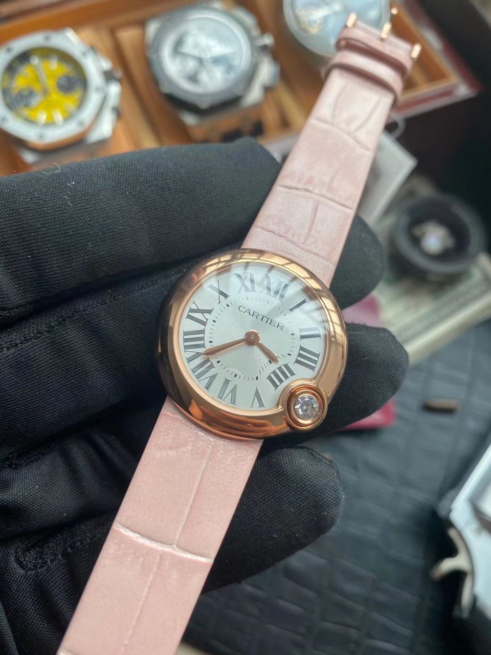 V6 Factory  High quality  Replica 女士 Watches  Cartier  白气球WGBL0005，WGBL0003 / K279