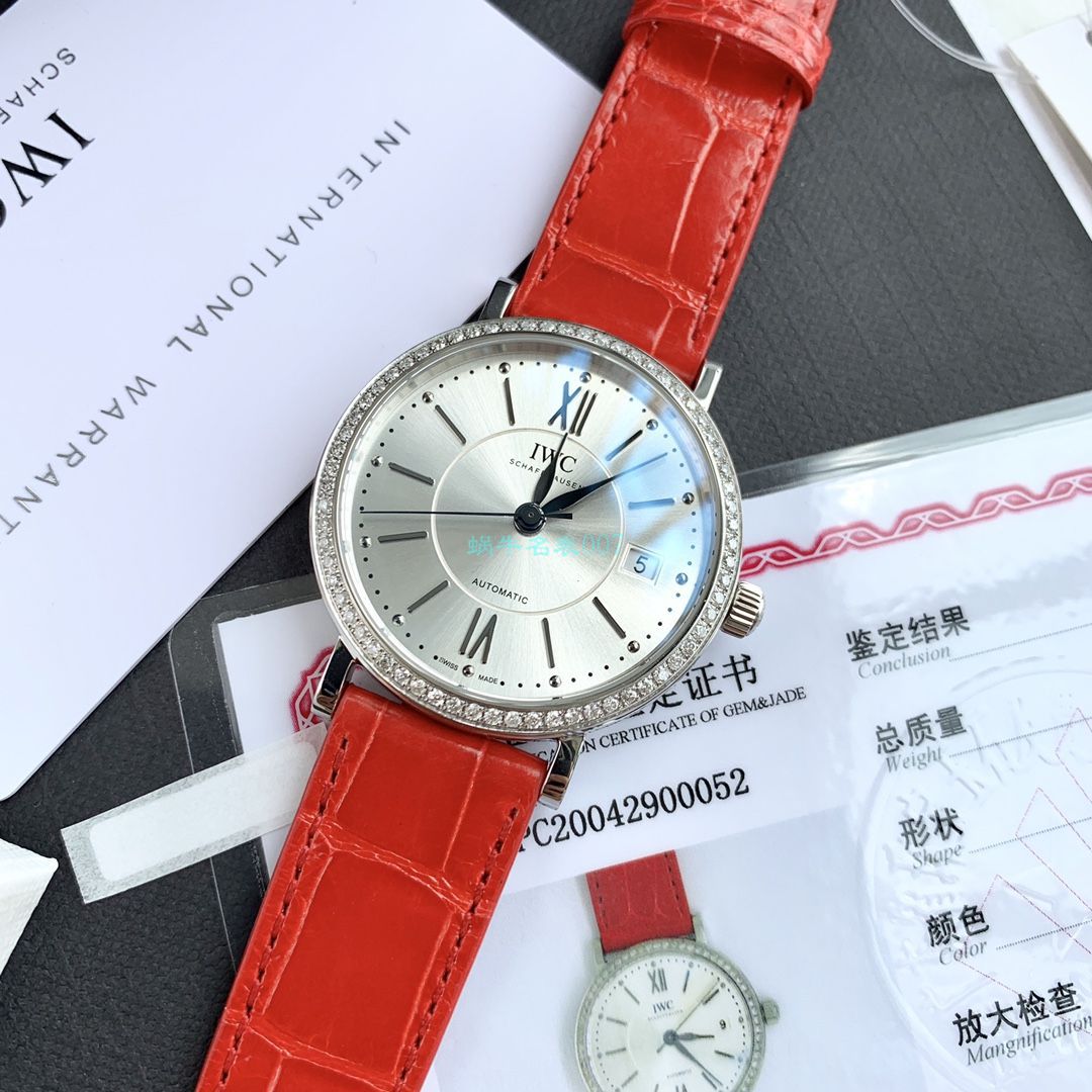 原单真钻IWC女表 IWC 柏涛菲诺系列IW458109 wrist watches  / WG527