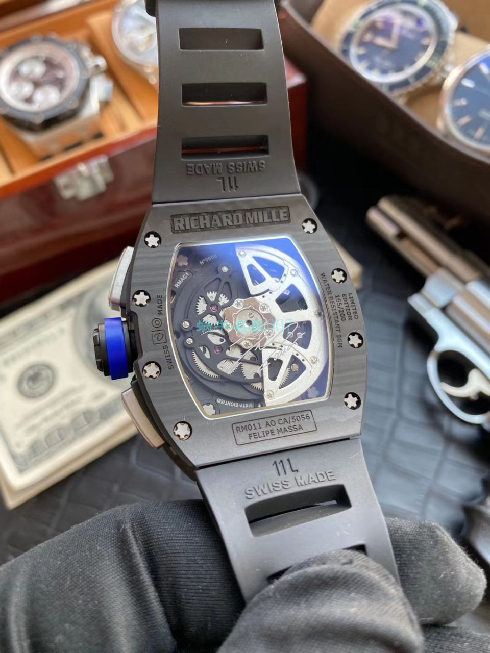 KV Factory V2锻造 carbon fiber  RICHARD MILLE  Replica Copy  Watches RM 011 LOTUS F1 TEAM 莲花车队限量版 / KVRM011LOTUSF1