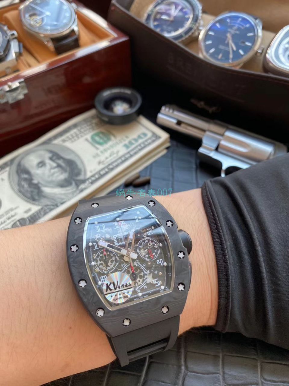 KV Factory V2锻造 carbon fiber  RICHARD MILLE  Replica Copy  Watches RM 011 LOTUS F1 TEAM 莲花车队限量版 / KVRM011LOTUSF1
