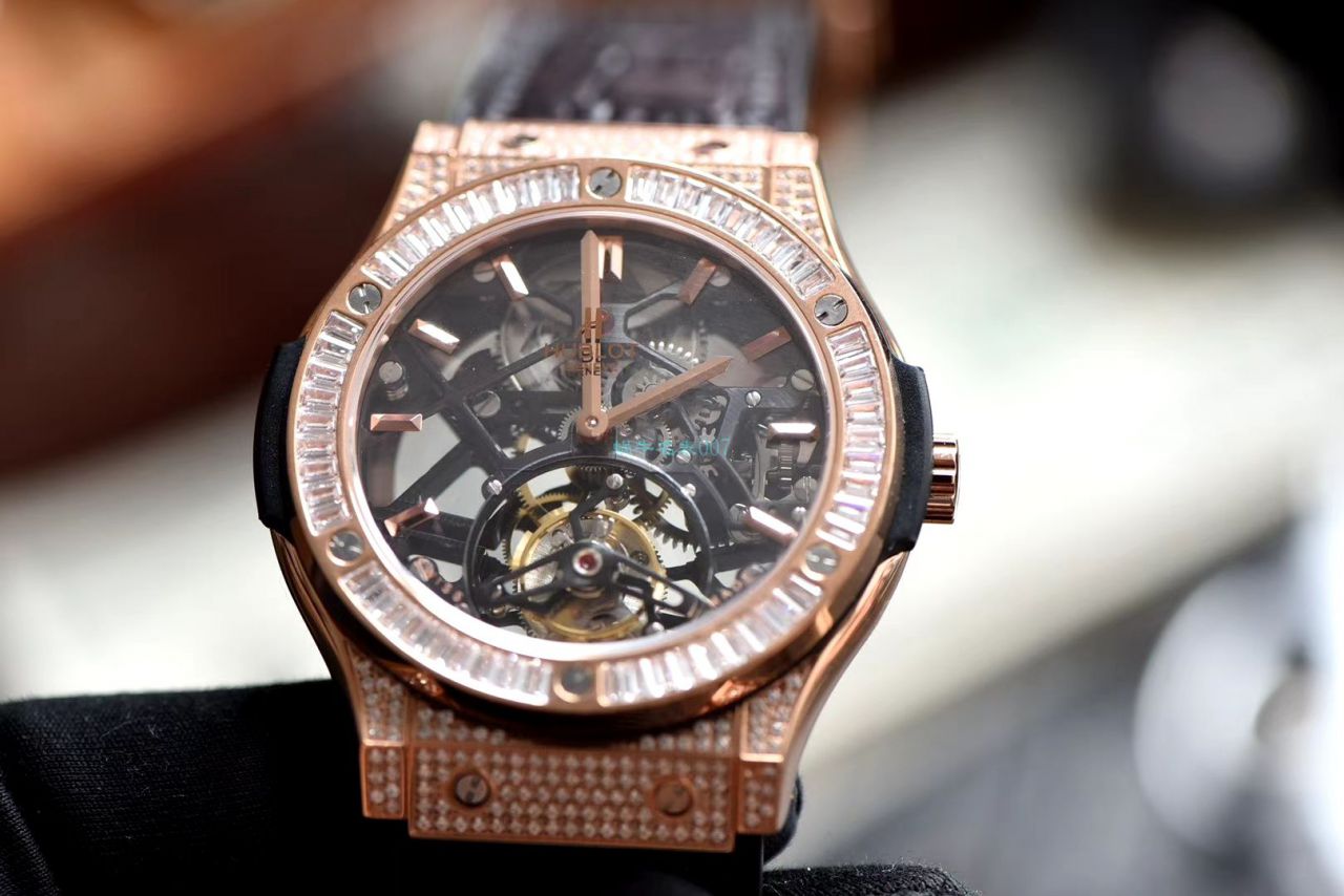 JB Factory  hublot  Replica  Tourbillon  Watches 经典融合系列505.CM.0140.LR wrist watches  / YB093