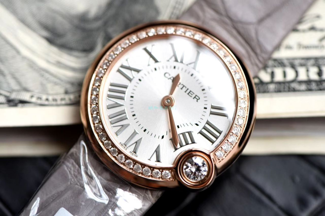  TOP  copy customized 真钻女表 Cartier  B top  Replica Copy ALLON BLANC DE  Cartier 系列WJBL0008 wrist watches  / K281