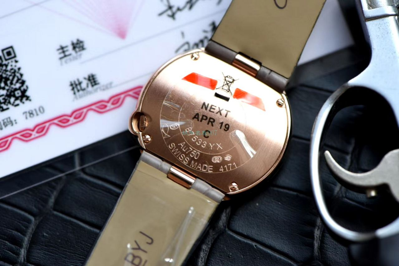  TOP  copy customized 真钻女表 Cartier  B top  Replica Copy ALLON BLANC DE  Cartier 系列WJBL0008 wrist watches  / K281