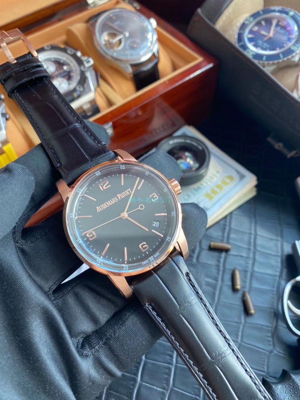 TNK Factory AP Replica Watches Audemars Piguet CODE 11.59系列 Replica 15210BC.OO.A321CR.01 / AP197