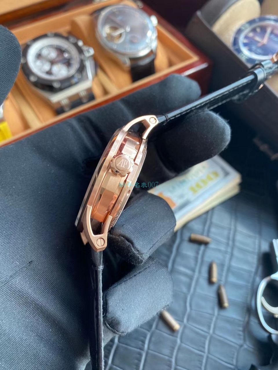 TNK Factory AP Replica Watches Audemars Piguet CODE 11.59系列 Replica 15210BC.OO.A321CR.01 / AP197