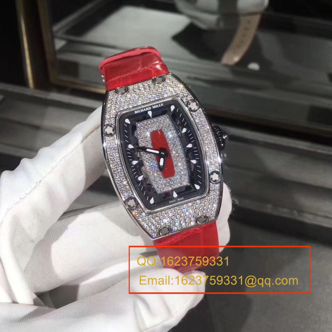 RICHARD MILLE Replica Watches  RICHARD MILLE 女士系列RM07-01镶钻 wrist watches  / RM007T