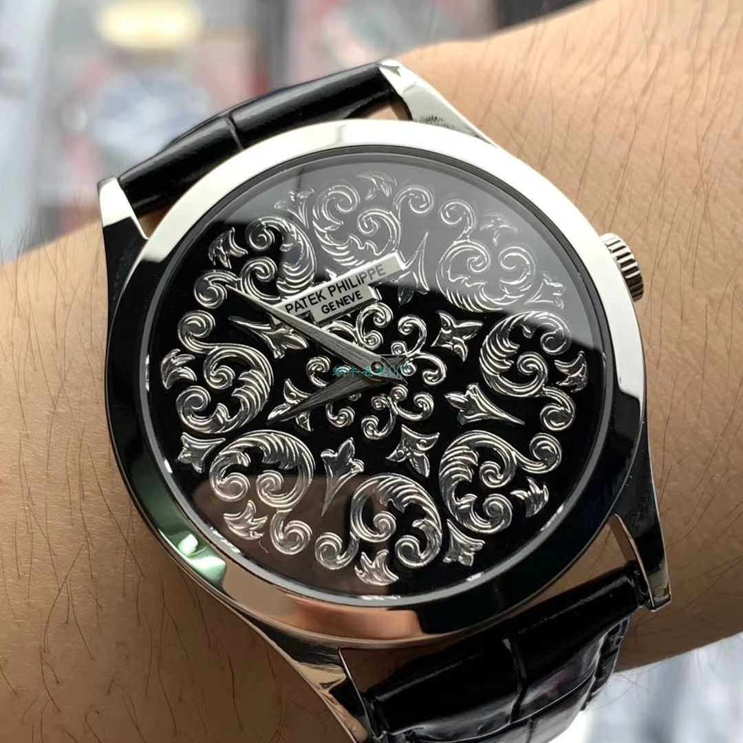 FL Factory  PATEK PHILIPPE  Replica Copy  Watches 古典表系列5088/100P-001雕花 wrist watches  / BD293