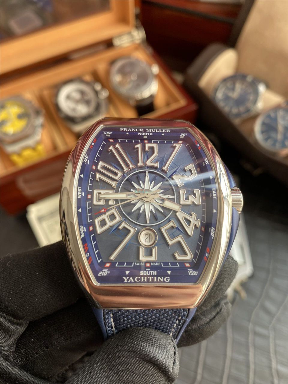  Video analysis ZF Factory 法穆兰 Replica Copy  Watches 蓝游艇V 45 SC DT YACHTING wrist watches  / FL073