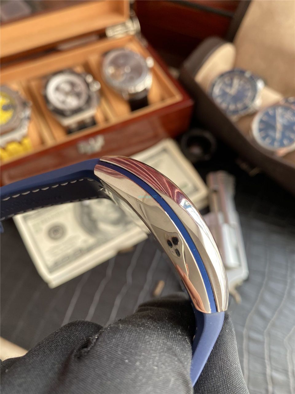  Video analysis ZF Factory 法穆兰 Replica Copy  Watches 蓝游艇V 45 SC DT YACHTING wrist watches  / FL073