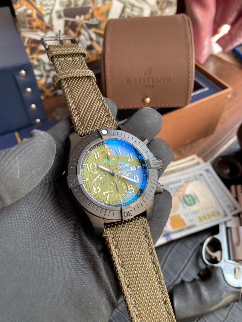  Video analysis  Breitling 原单复仇者夜间任务计时 wrist watches 45系列V13317101L1X1 wrist watches  / BL181