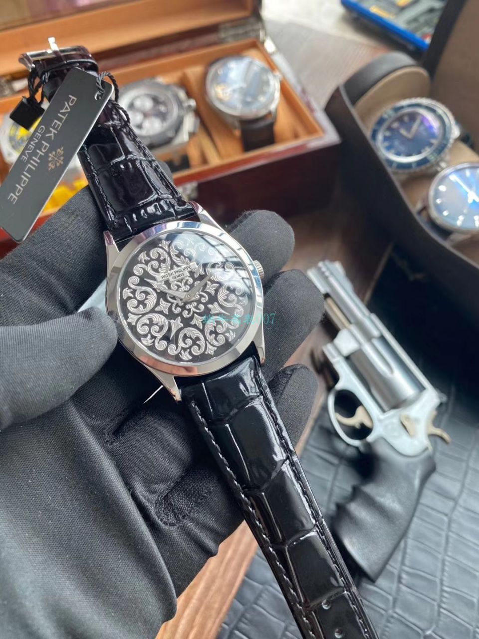 FL Factory  PATEK PHILIPPE  Replica Copy  Watches 古典表系列5088/100P-001雕花 wrist watches  / BD293