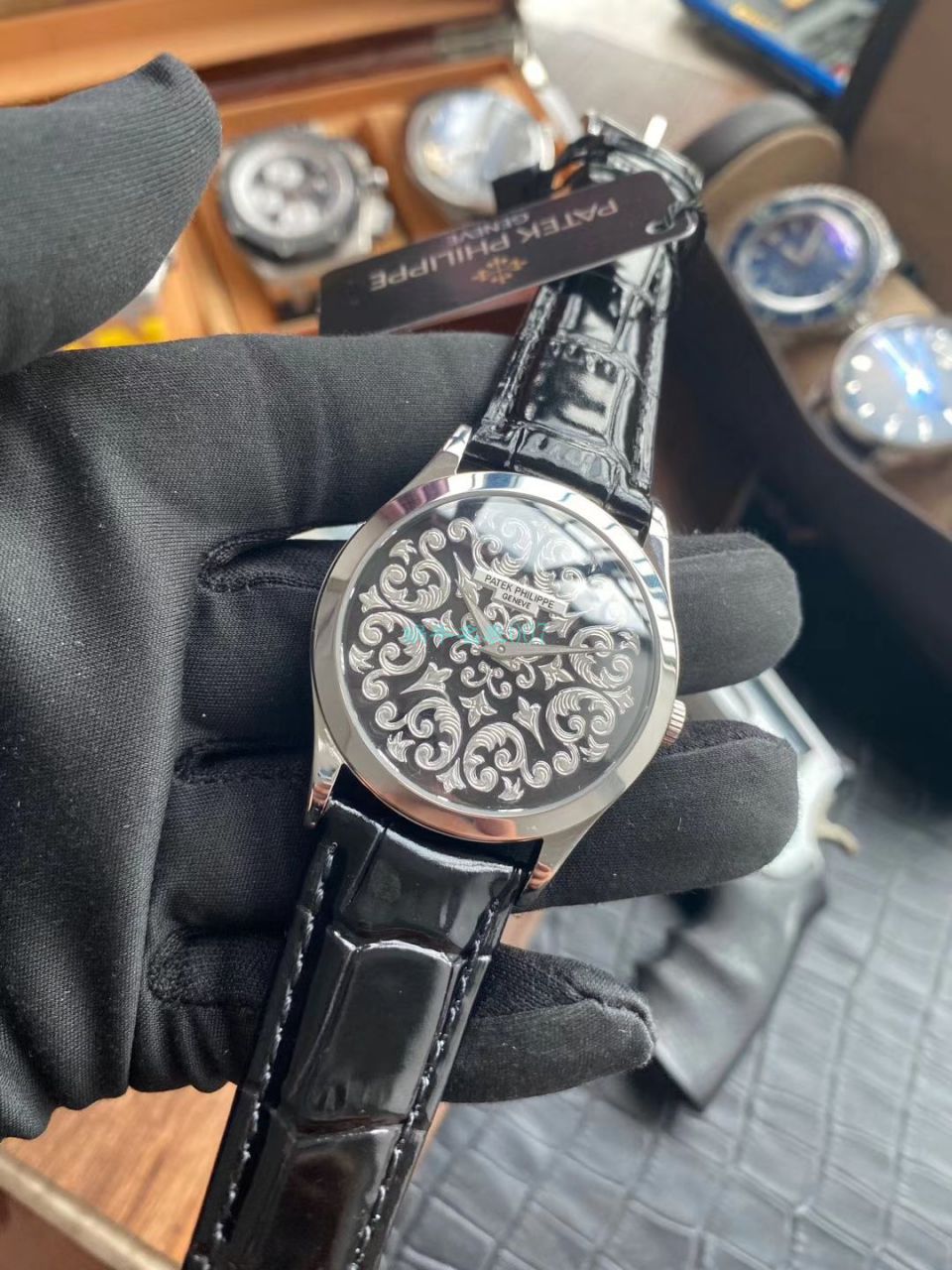 FL Factory  PATEK PHILIPPE  Replica Copy  Watches 古典表系列5088/100P-001雕花 wrist watches  / BD293
