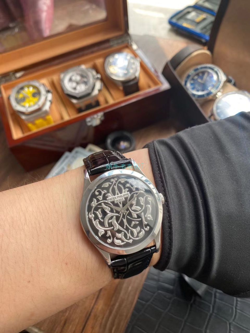 FL Factory  PATEK PHILIPPE  Replica Copy  Watches 古典表系列5088/100P-001雕花 wrist watches  / BD293
