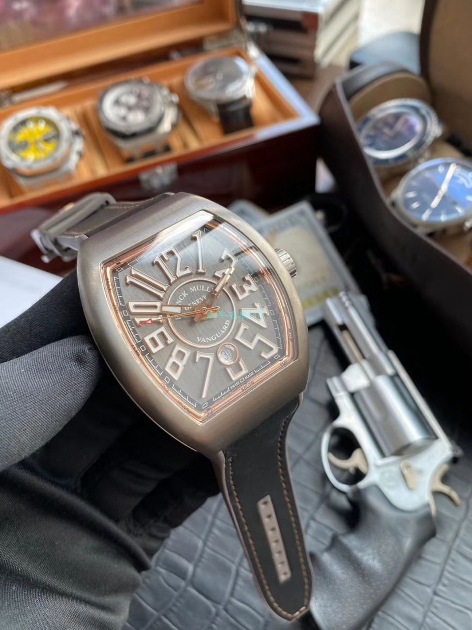 GF Factory 新品 Replica 发的FRANCK MULLER法穆兰Vanguard 系列 V45 SC DT 男士 wrist watches  / FL076