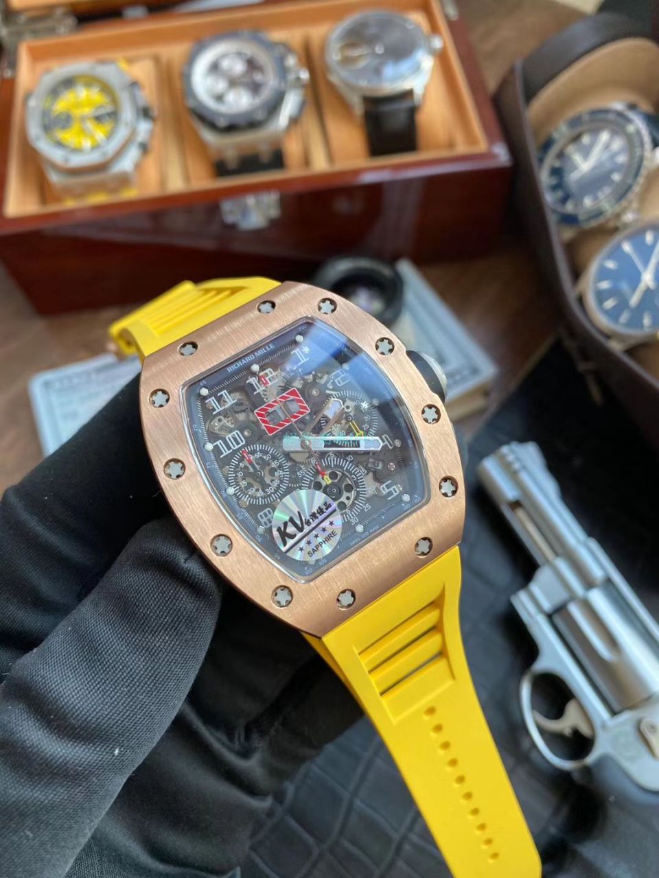  Video analysis KV Factory  High quality  Replica  Richard Miller  Watches RICHARD MILLE RM 011 FELIPE MASSA 系列 wrist watches  / KVRM011FELIPEMASSA02