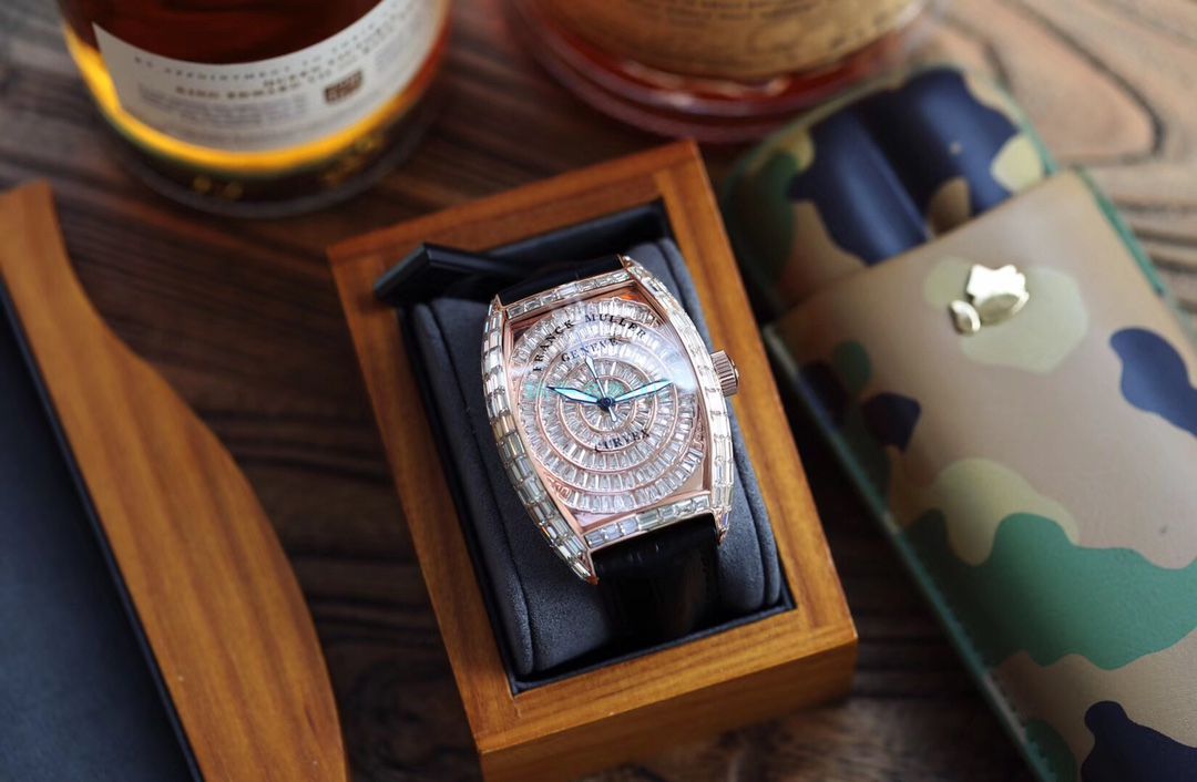 【DM Perfect  High quality  Replica Watches 】原版 Replica  FM Franck Muller GRAND COMPLICATIONS系列8889 奢华版全方钻新款上市 / 法穆兰FL06