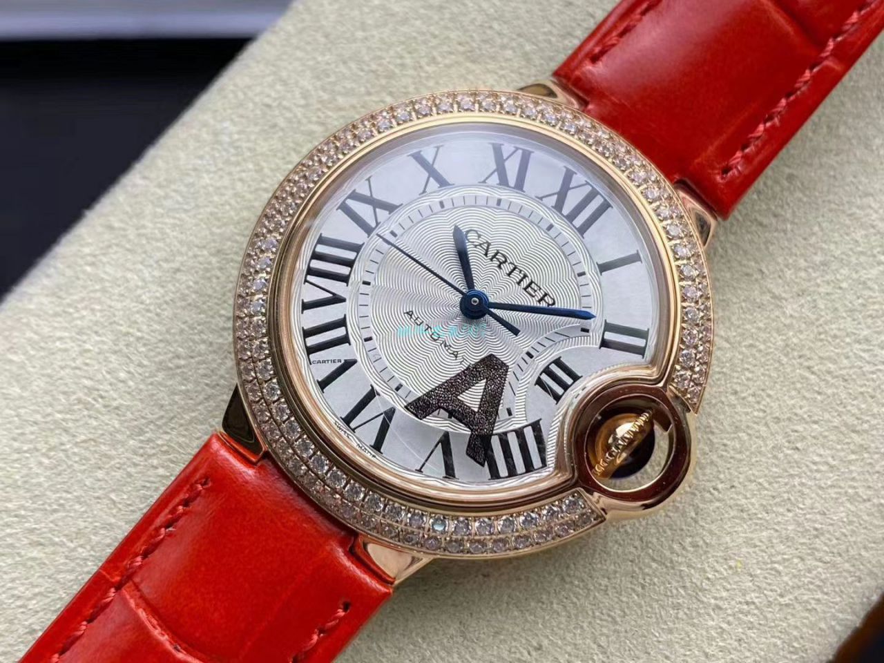 V6 Factory V7版本 Replica Copy  Cartier  蓝气球33MM女表WE902066 wrist watches  / K292