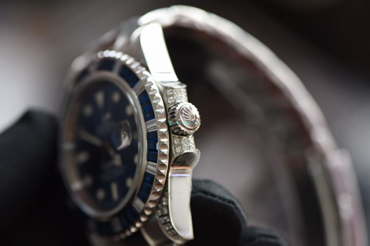 GM Factory  High quality  Replica Watches  Rolex 罗志祥同款后钻蓝钻鬼 / R618