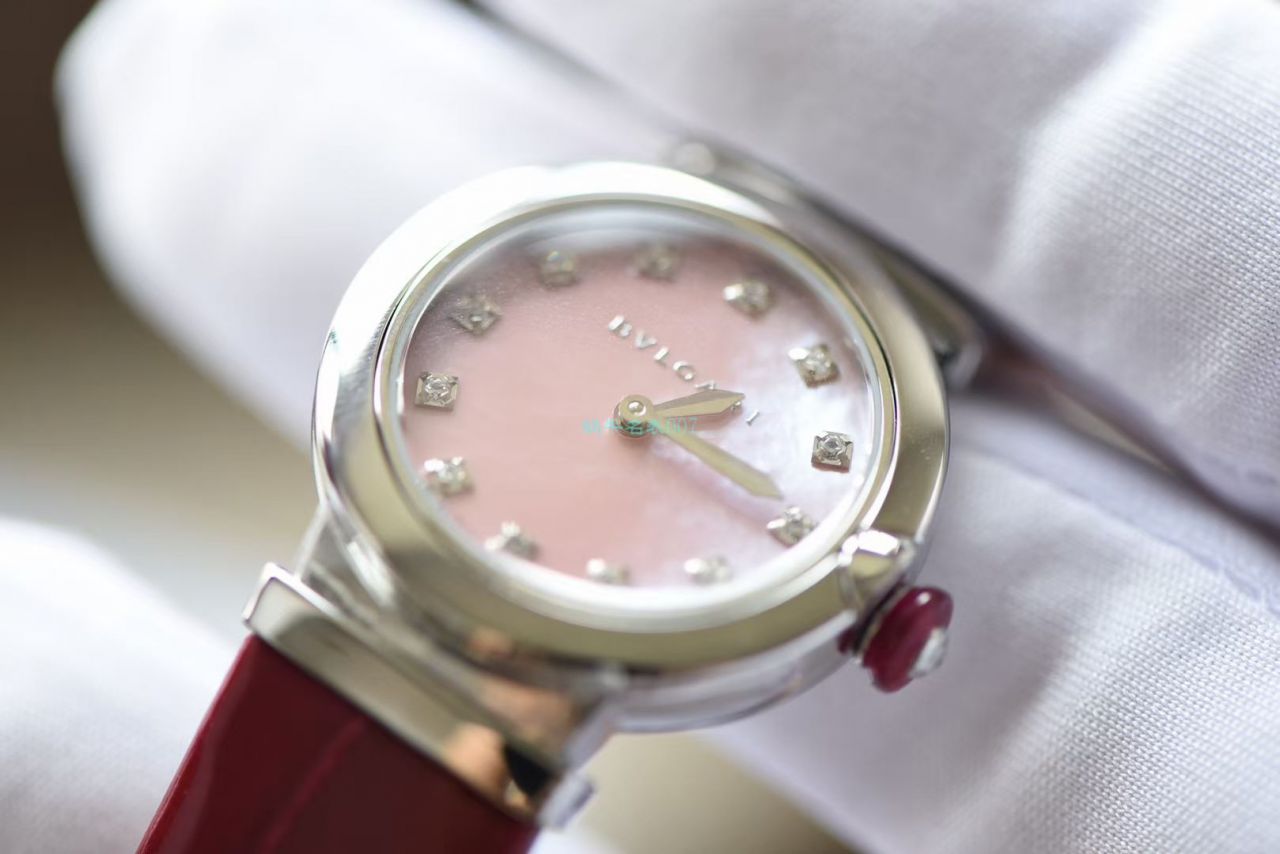 渠道原单真钻女表 BVLGARI LVCEA系列102608 LU28C2SL/12 wrist watches  / BG037