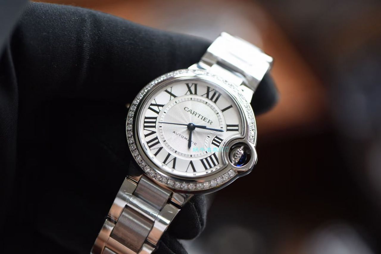 【后加工 TOP  copy customized 真钻】 Cartier  蓝气球系列33毫米W4BB0016 Replica Copy 女士 wrist watches    / K301B