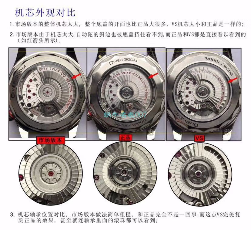 VS Factory OMEGA Seamaster 300 Watches 对比【 Video analysis 】为什么要买VS Factory OMEGA / VSOUMIJIA