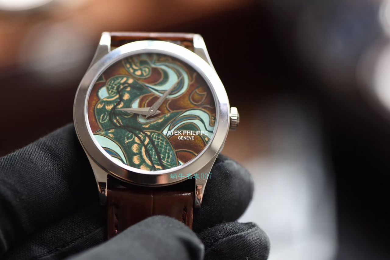 FL Factory  PATEK PHILIPPE  Watches  Replica 珍稀工艺珐琅5077P-102不丹六色织品 / BD319