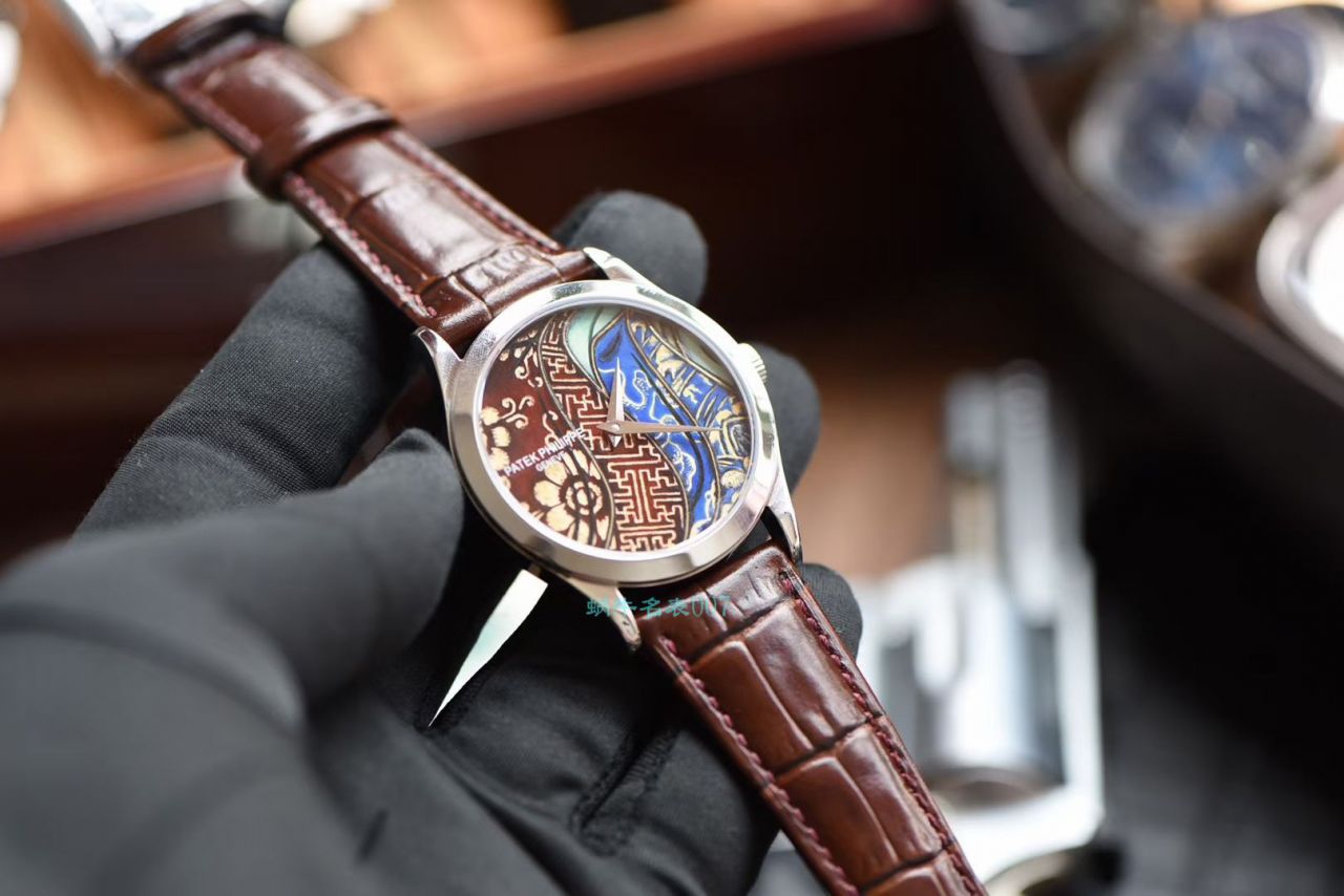 FL Factory  PATEK PHILIPPE  Watches  Replica 珍稀工艺珐琅5077P-102不丹六色织品 / BD319