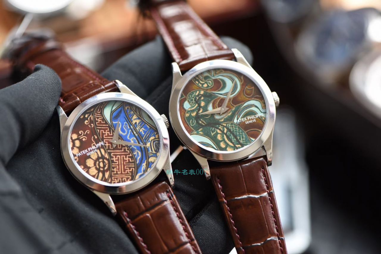 FL Factory  PATEK PHILIPPE  Watches  Replica 珍稀工艺珐琅5077P-102不丹六色织品 / BD319