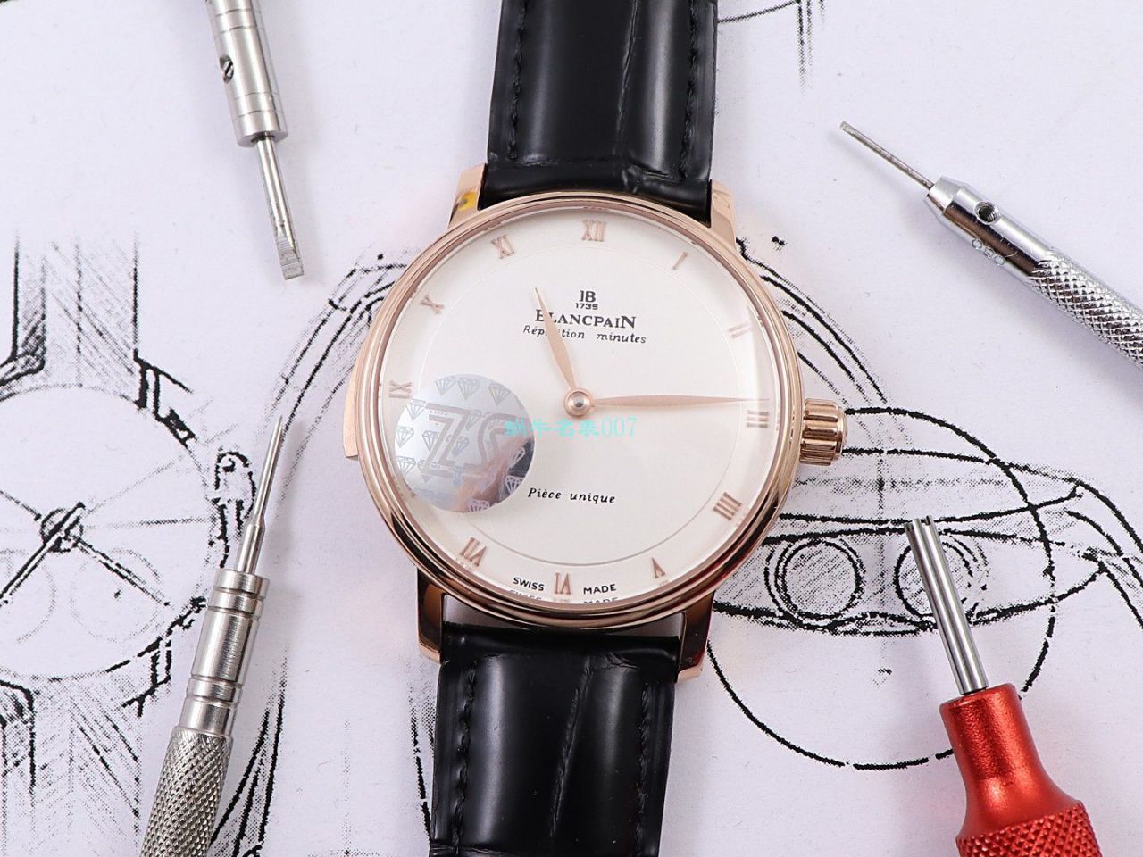 ZS Factory  Replica Blancpain 艺术大师春宫 Watches 6033-3642-55A wrist watches  / BP072