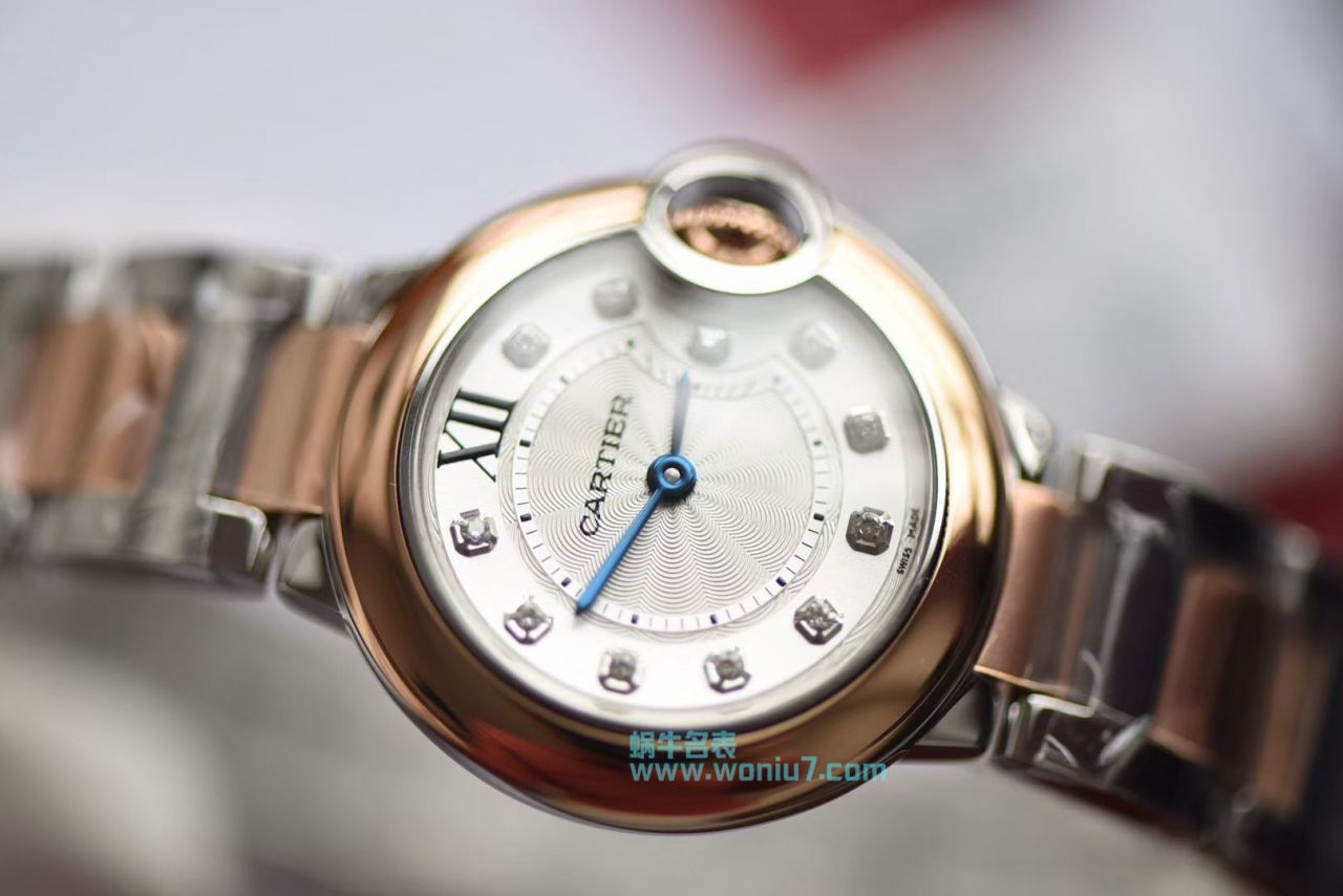 【 Video analysis 】V6 Factory  Replica  Cartier  蓝气球28毫米女士 Watches W3BB0005 / K308