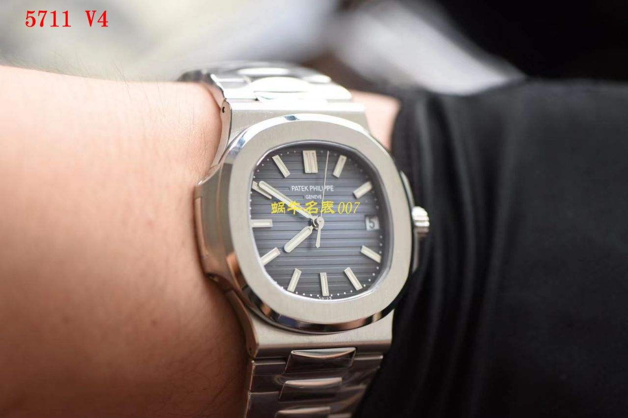 PPF Factory V4版本【 Video analysis 】 PATEK PHILIPPE  Replica Copy  Nautilus 灰蓝5711/1A-010 Watches  / PPF5711huilanV4