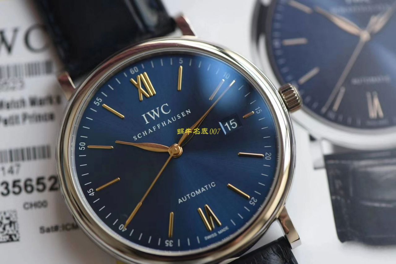 【 Video analysis 】v7 Factory  IWC  top  Replica Copy 柏涛菲诺真 Movement 版IW356512价格 / WG576
