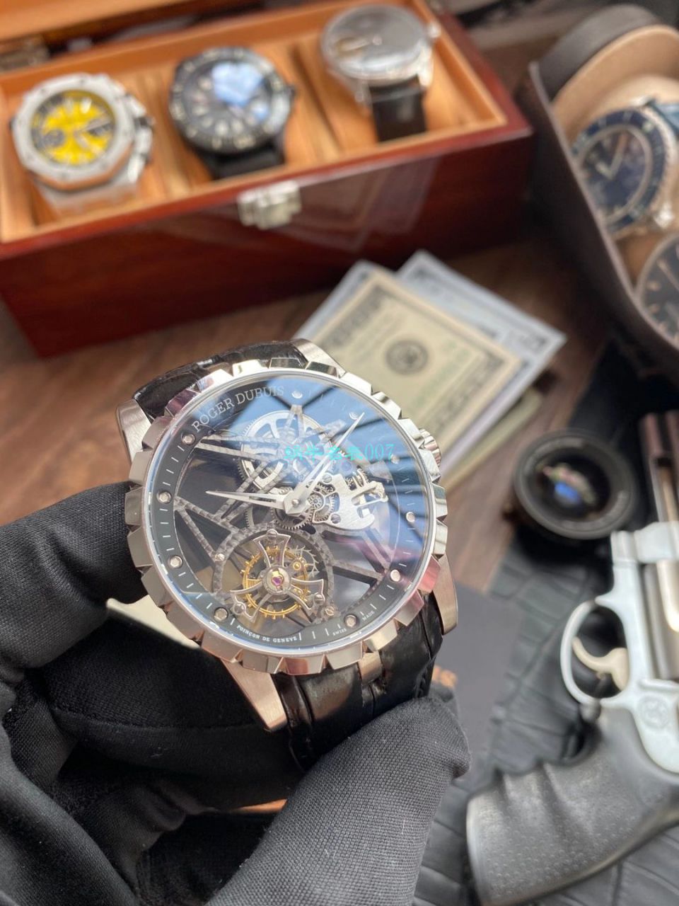 BBR Factory 最新升级V3+版本罗杰杜彼王者系列圈镂空 Tourbillon 视频RDDBEX0393 wrist watches  / LJ086