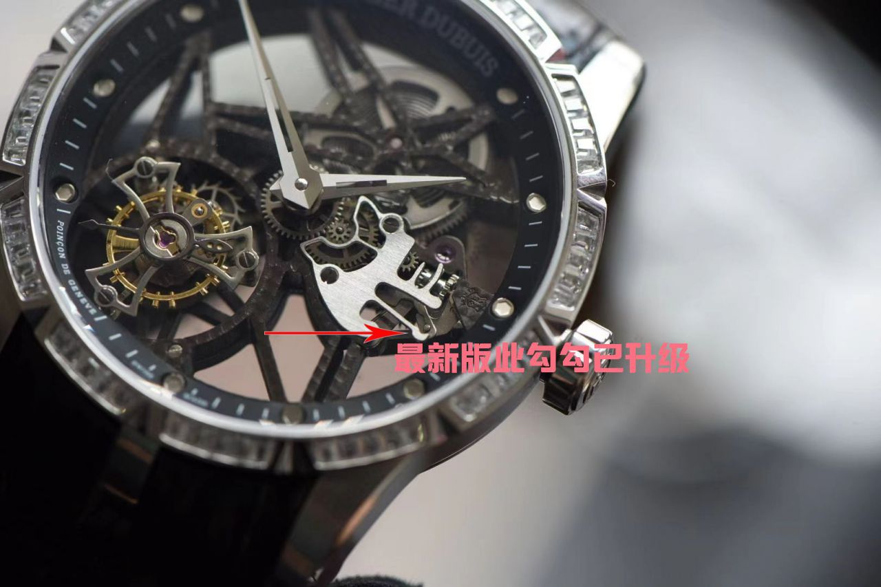 bbr Factory  Replica Watches 最新V3+升级版本（升级小勾）罗杰杜彼镂空 Tourbillon  Watches 价格 / LJ087
